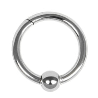 Titanium Hinged Clicker Ring with Ball