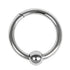 Titanium Hinged Clicker Ring with Ball