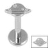 Titanium Internally Threaded Labrets 1.2mm - Titanium Rings of Saturn