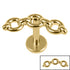 Titanium Internally Threaded Labrets 1.2mm - Titanium Solid Cable Chain