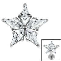 Titanium Internal Jewelled Galaxy Star Top