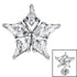 Titanium Internal Jewelled Galaxy Star Top