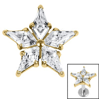 Titanium Internal Jewelled Galaxy Star Top