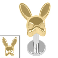 Titanium Internally Threaded Labrets 1.2mm - Titanium Bunny Assassin