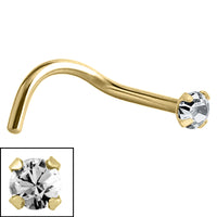 Steel Claw Set Jewelled Nose Studs
