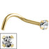 Steel Claw Set Jewelled Nose Studs