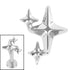 Titanium Internal Three Kings Star Top