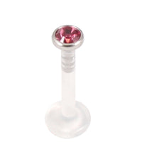 Bioflex Push-fit Labret with Titanium Jewelled Disk (3mm Disk)