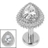 Titanium Internally Threaded Labrets 1.2mm - Titanium Kashvi Asia Teardrop