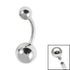 Titanium Internally Threaded Belly Bar 1.6mm