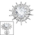 Titanium Internal Crowned Barbed Heart