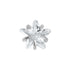 Titanium Threadless (Bend fit) Claw Set CZ Jewelled Star
