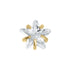 Titanium Threadless (Bend fit) Claw Set CZ Jewelled Star