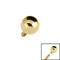 Gold Titanium Ball for Internal Thread shafts in 1.2mm