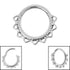 Titanium Filigree Lace Hinged Clicker Ring
