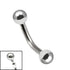 Titanium Internally Threaded Curved Bar 1.6mm