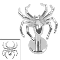 Titanium Internally Threaded Labrets 1.2mm - Titanium Widowmaker
