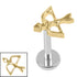Titanium Internally Threaded Labrets 1.2mm - Titanium The Archer
