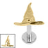 Titanium Internally Threaded Labrets 1.2mm - Titanium Spellcaster Hat