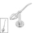Titanium Internally Threaded Labrets 1.2mm - Titanium Witches Broomstick
