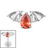 Titanium Internal Jewelled Death Bat