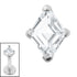 Titanium Internal French Cut Diamond