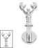 Titanium Internally Threaded Labrets 1.2mm - Titanium Leonardo Da Pinchi