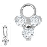 Titanium Charm - Jewelled Trinity