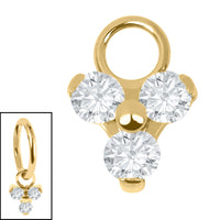 Titanium Charm - Jewelled Trinity