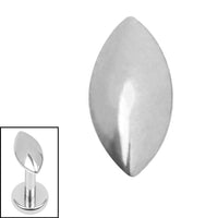 Titanium Internal Pebble Marquise Top