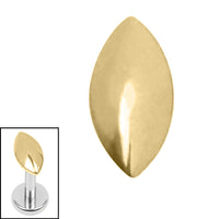 Titanium Internal Pebble Marquise Top