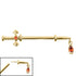 Titanium Threadless Jewelled Excelsior Nipple Bar