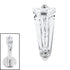 Titanium Internal Jewelled Tapered Baguette Top