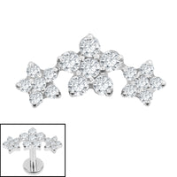 Titanium Internal Alice Flower Trio Top
