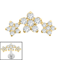Titanium Internal Alice Flower Trio Top