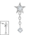 Titanium Internal Jewelled Reul Chain Drop