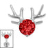 Titanium Internal Jewelled Stag