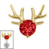Titanium Internal Jewelled Stag