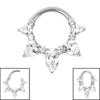 Titanium Anastasia Hinged Clicker Ring