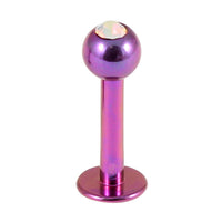 Titanium Jewelled Labrets 1.2mm