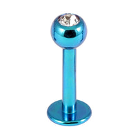 Titanium Jewelled Labrets 1.2mm
