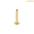Zura 14ct Solid Gold Threadless Labret Posts