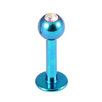 Titanium Jewelled Labrets 1.2mm