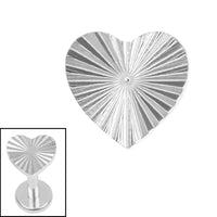 Titanium Internal Luminance Heart
