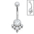 Belly Bar - Titanium Internal Chailai Jewelled Asia