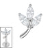 Titanium Internal Marquise Iris Leaf Top