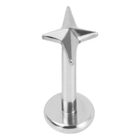 Titanium Threadless Labrets - Titanium (Bend-fit) Guiding Star