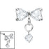 Titanium Internal Jewelled Rosette Top