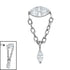 Titanium Internal Jewelled Anais Top
