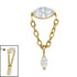 Titanium Internal Jewelled Anais Top